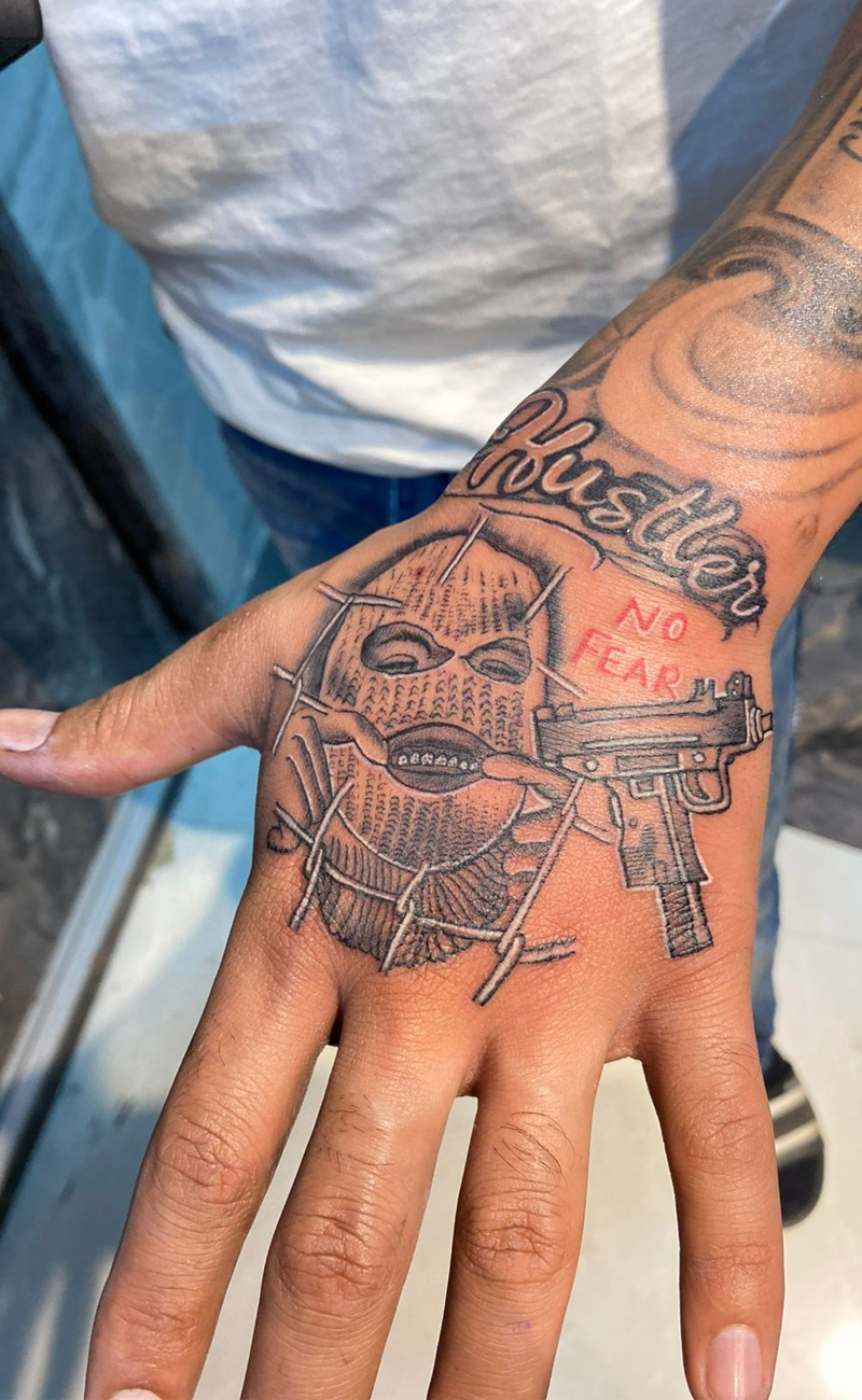 ski mask tatoo