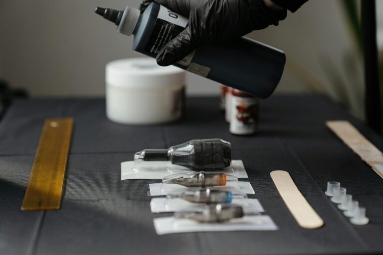 best tattoo ink and fresh needle used at Inkdelics by Ben